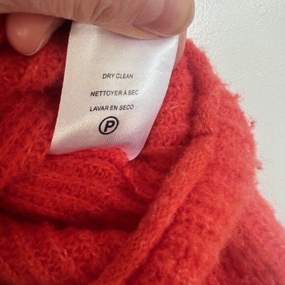 Velvet by Graham & Spencer Mia Wool-Blend Cardigan in Coral - Size XS - Picture 8 of 9